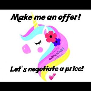 Make a reasonable offer & we’ll go from there! 💜